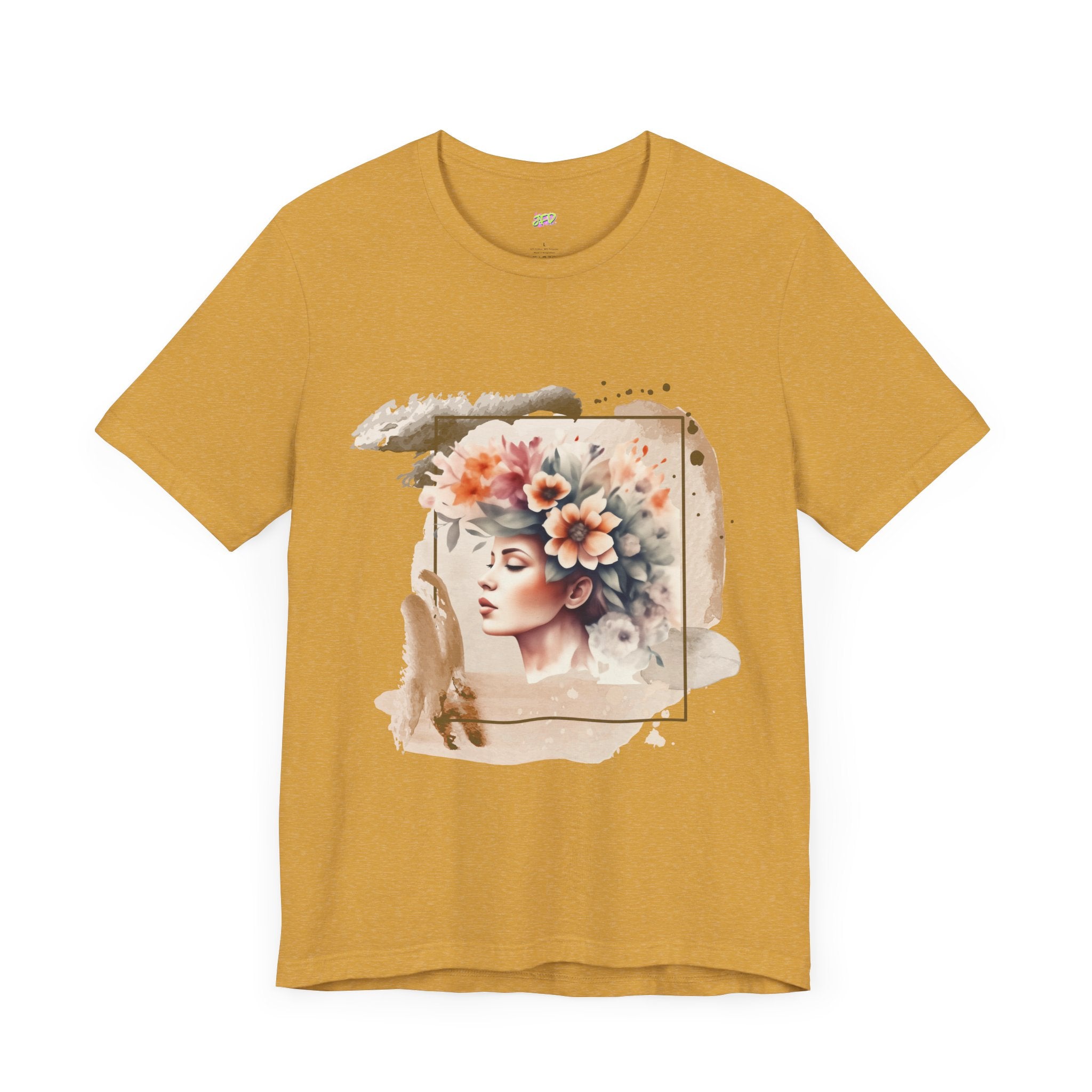 Woman Tee - Girl flowers