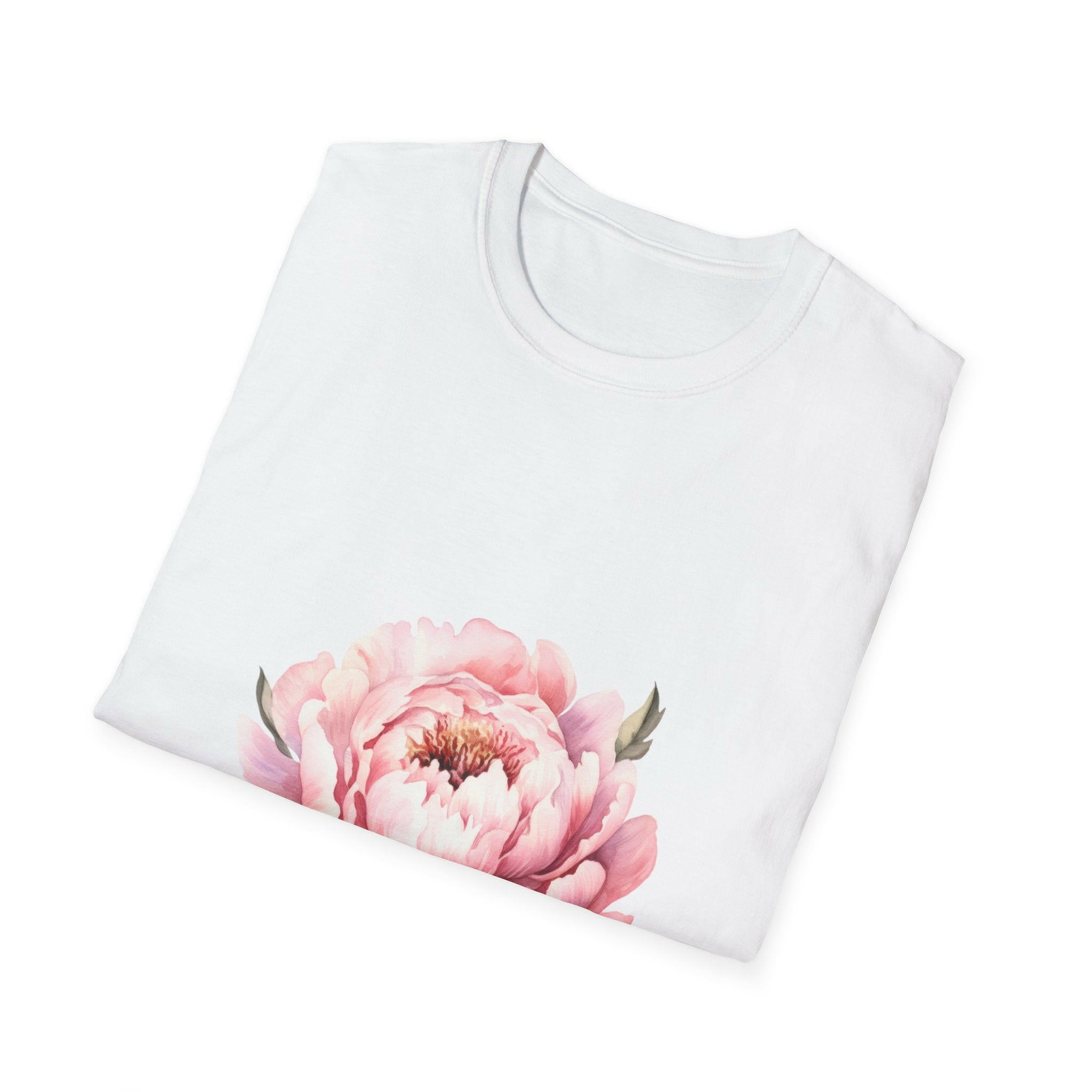 Woman Soft-style T-Shirt flower love.