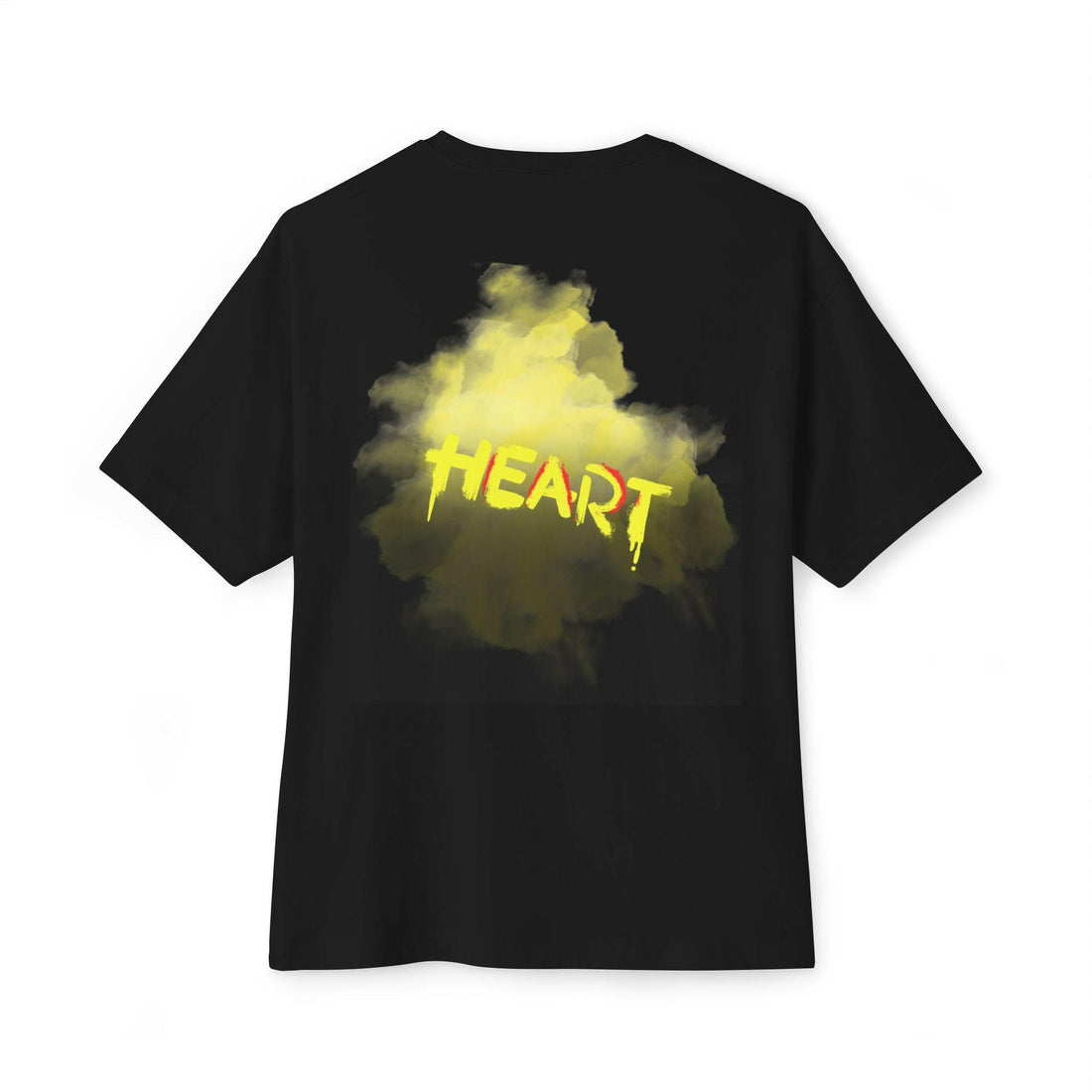 Heart Graphic Unisex Oversized Boxy Tee - Casual Comfort for Everyday Style