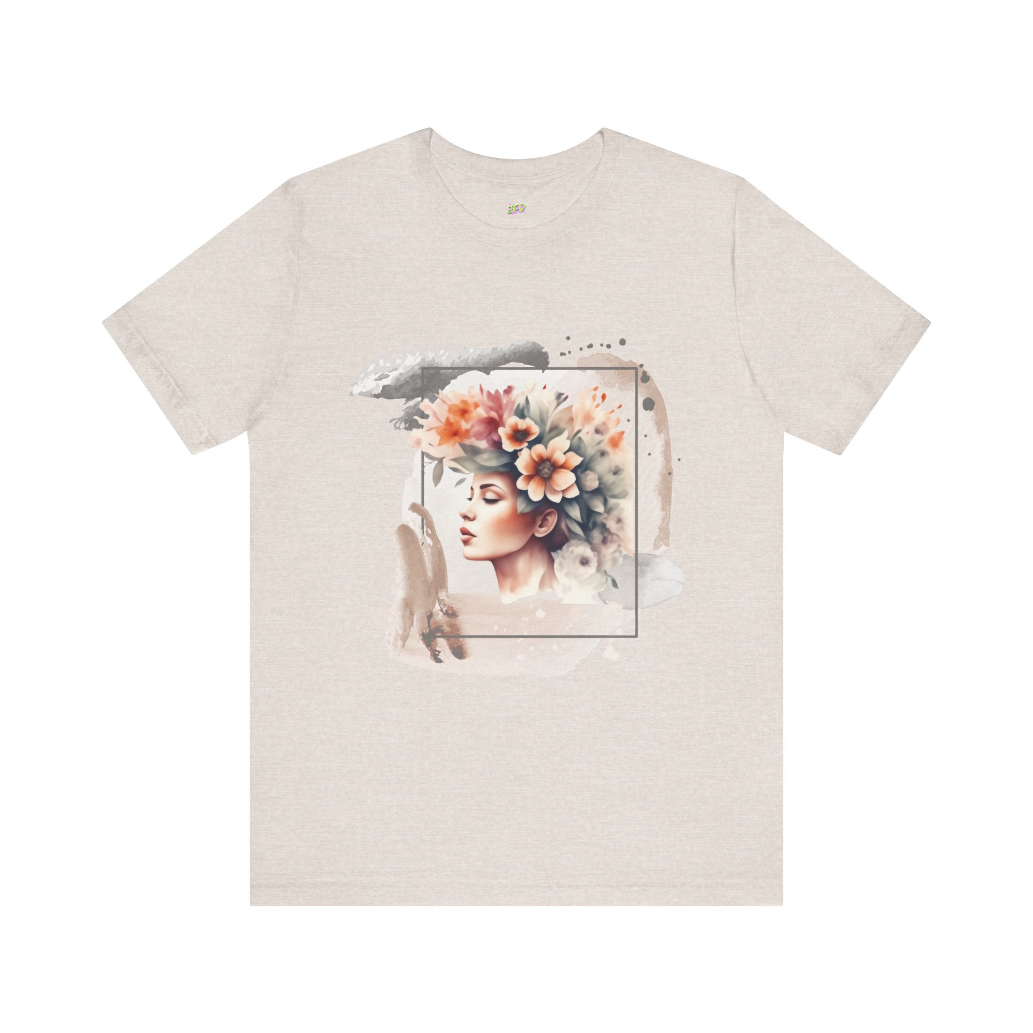 Woman Tee - Girl flowers