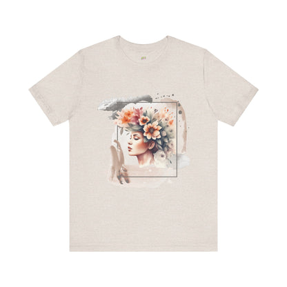 Woman Tee - Girl flowers