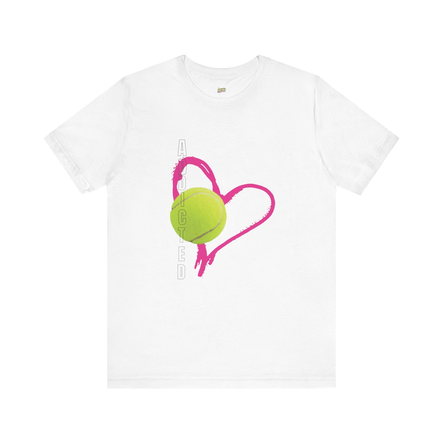 Addicted Heart Tennis Unisex Tee