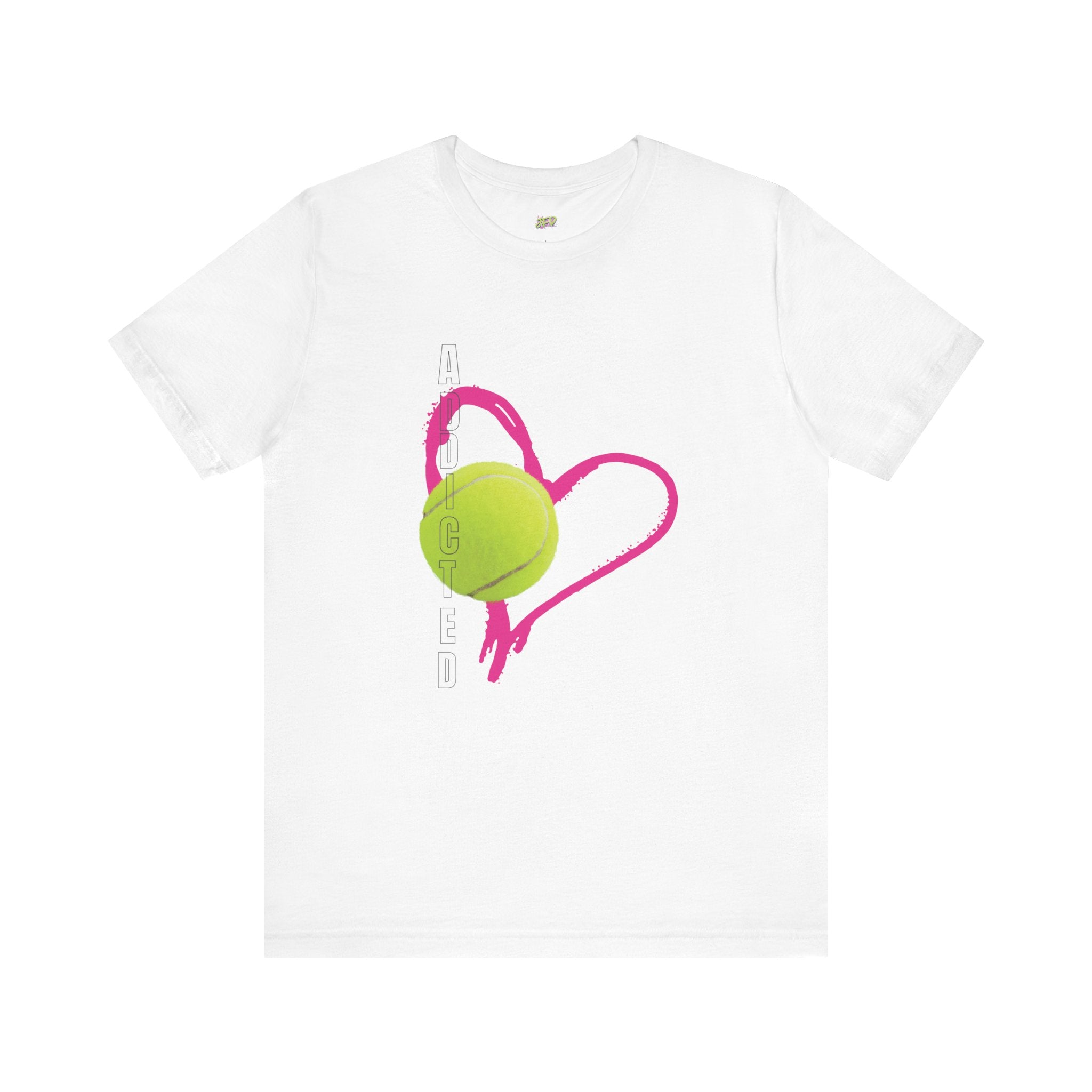 Addicted Heart Tennis Unisex Tee