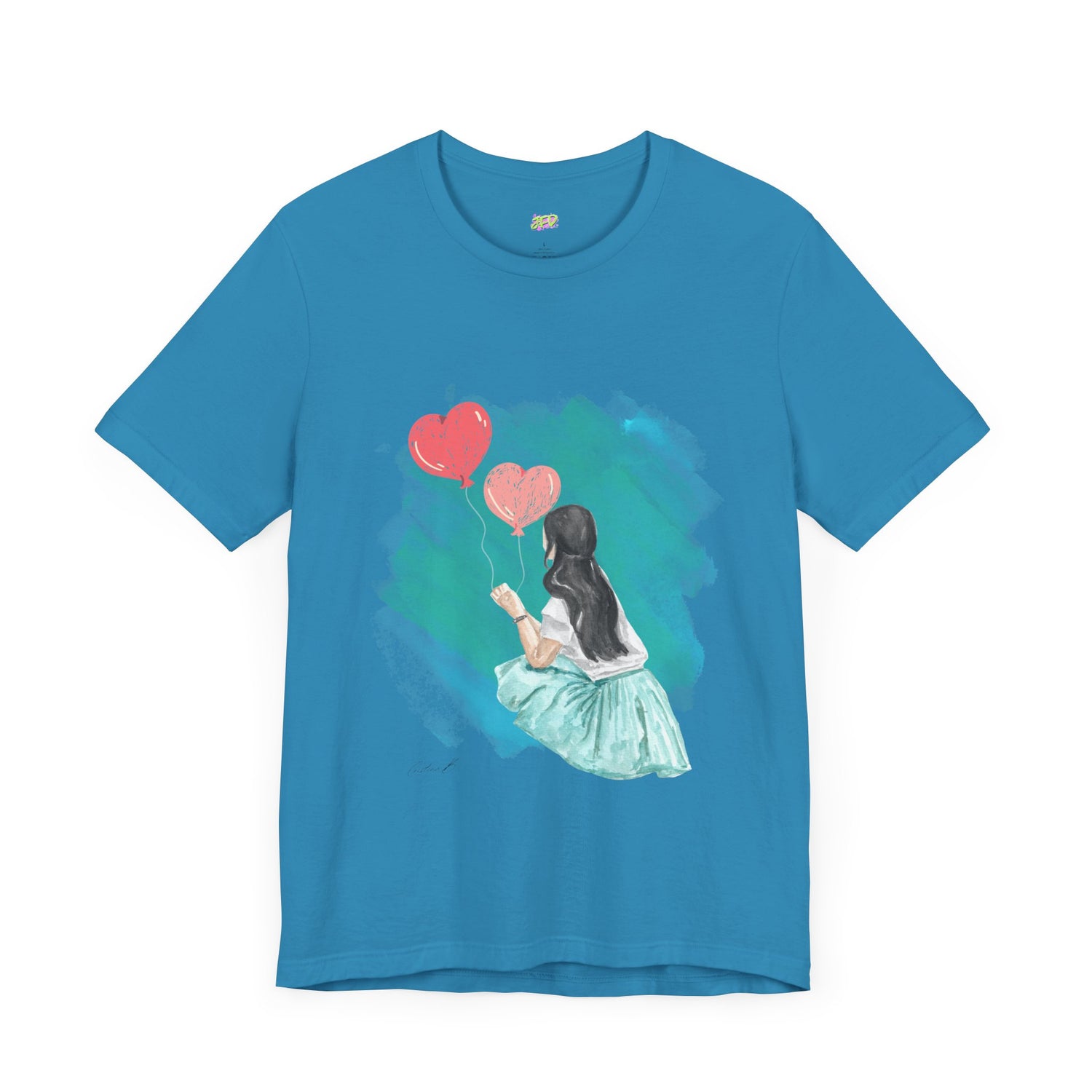 Woman Tee - Girl Heart Baloons