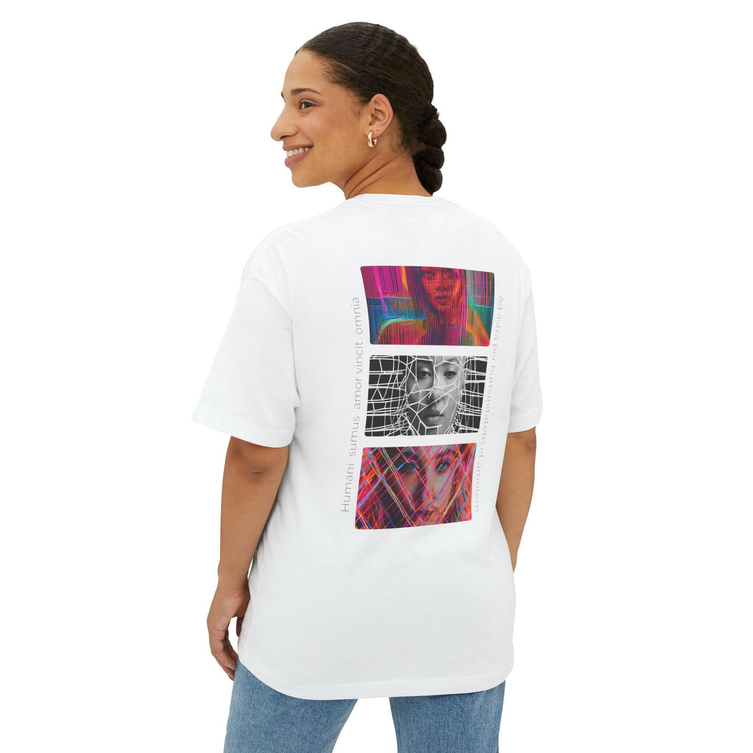 Human Connection Graphic Oversized Tee - Unisex Streetwear.