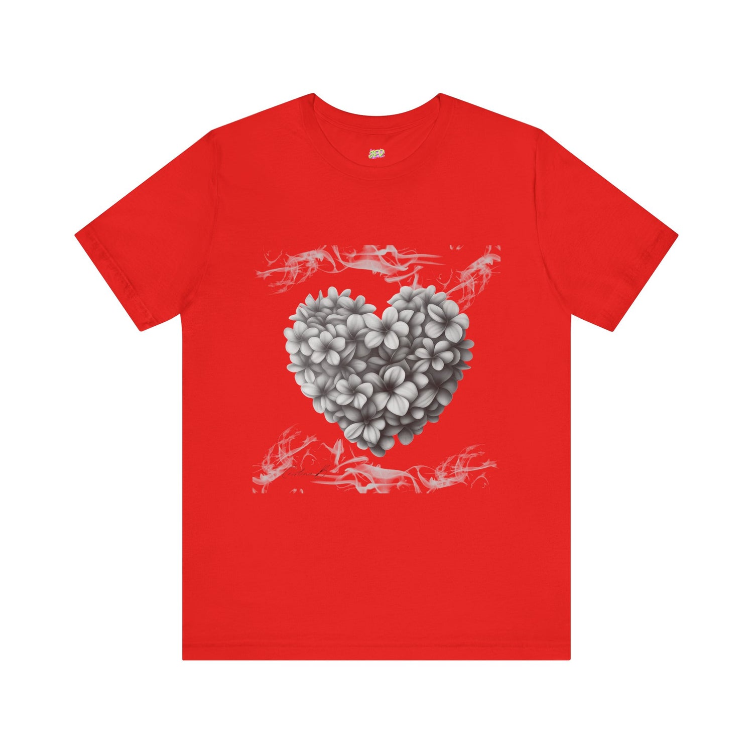 Woman tee - Frangipani heart