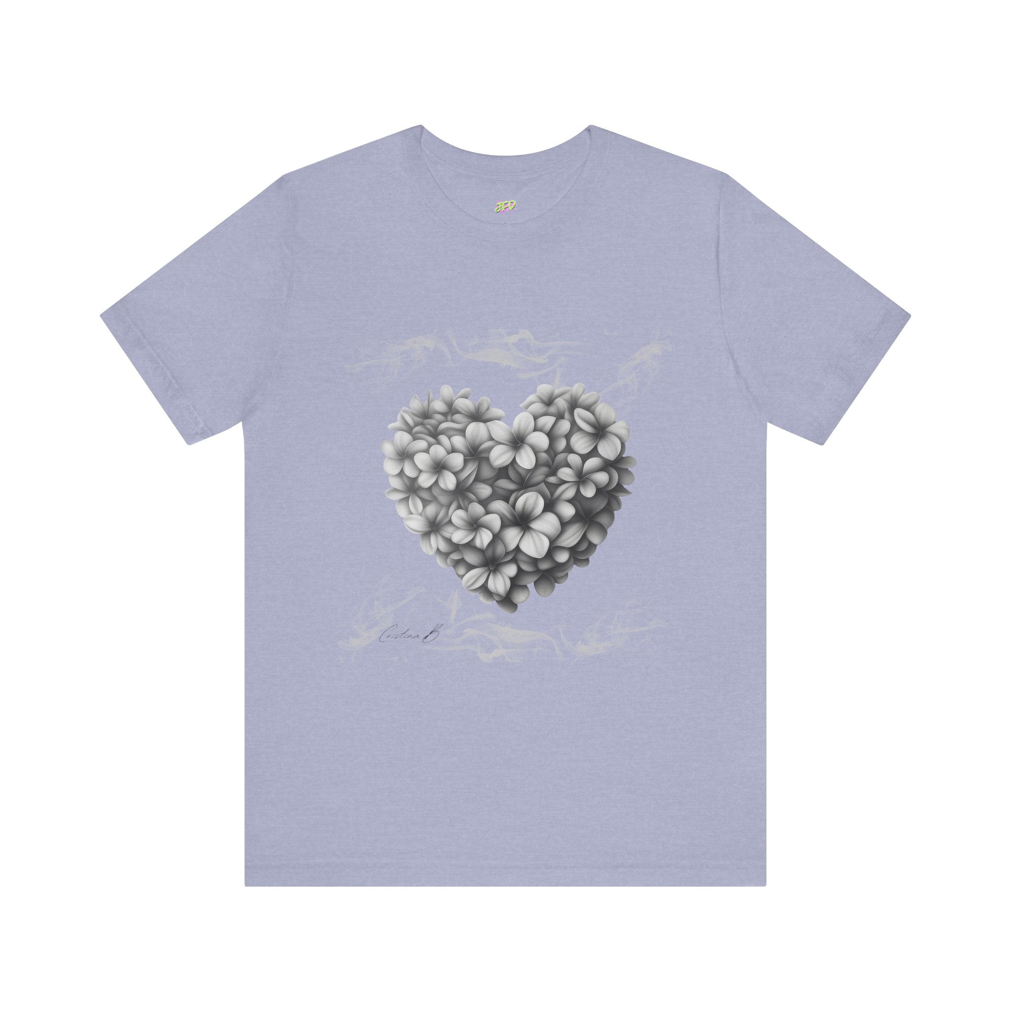 Woman tee - Frangipani heart