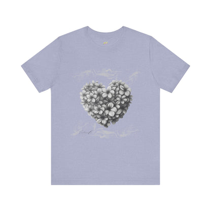 Woman tee - Frangipani heart