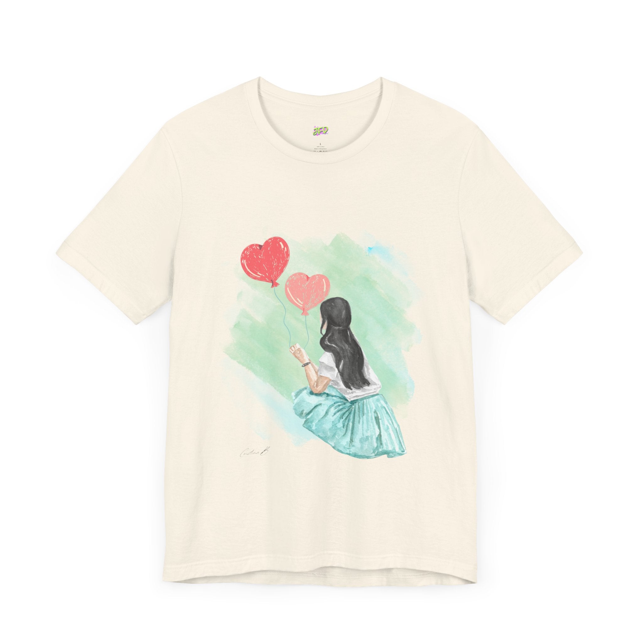 Woman Tee - Girl Heart Baloons