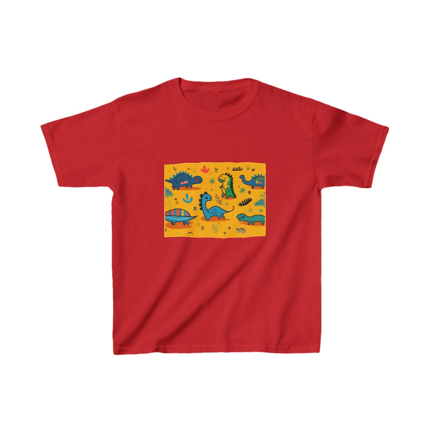 Kids Heavy Cotton Dino T-Shirt - High Quality Apparel for Children