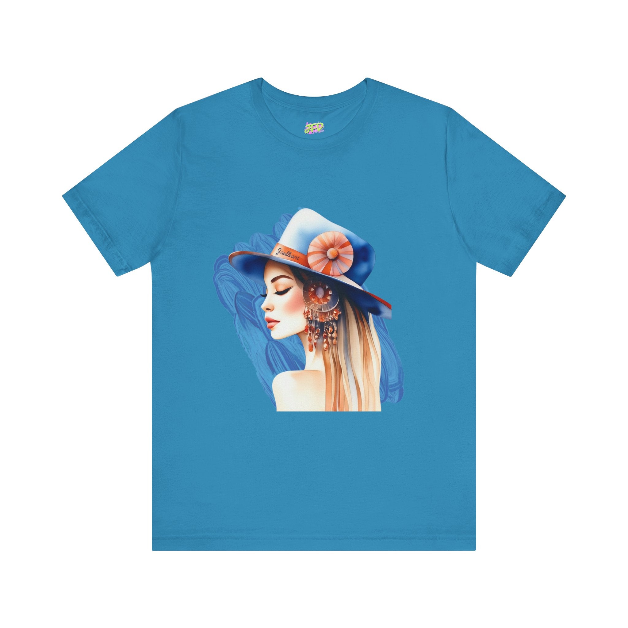 Woman tee - Fashion hat girl art