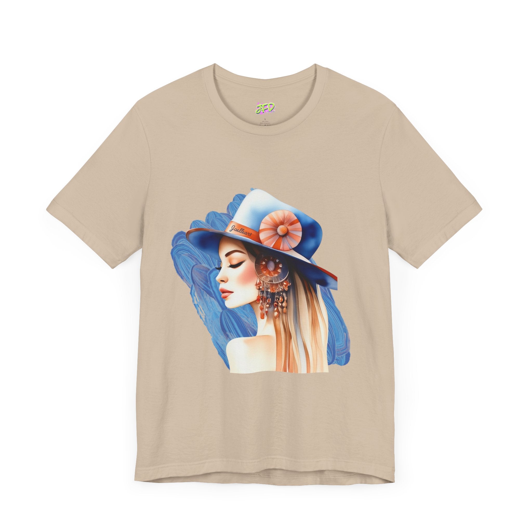 Woman tee - Fashion hat girl art