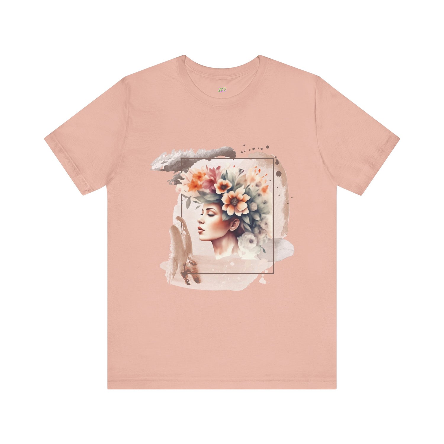 Woman Tee - Girl flowers