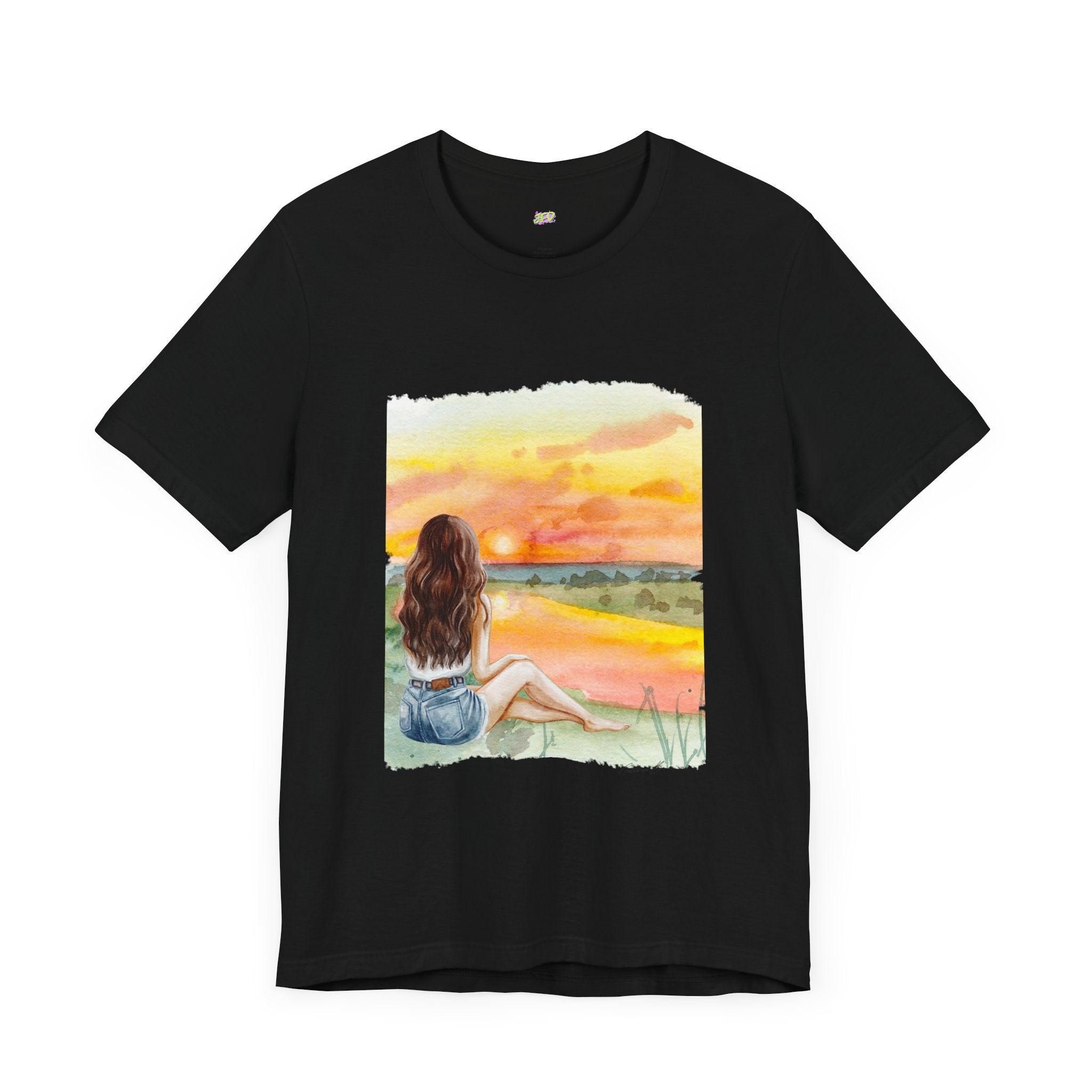 Woman Tee - Sunset girl