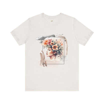 Woman Tee - Girl flowers