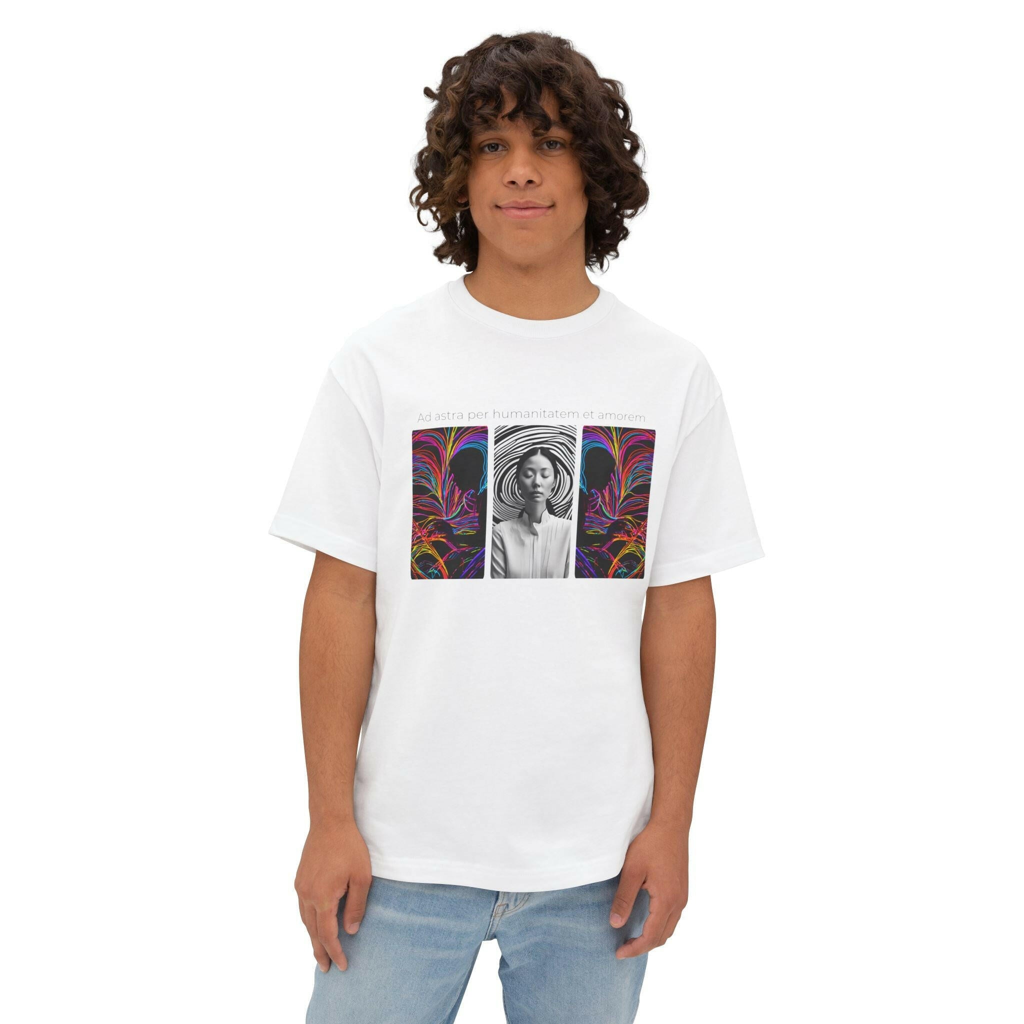 Ad Astra Oversized Unisex Tee - Unique Graphic Tee for Inspiration