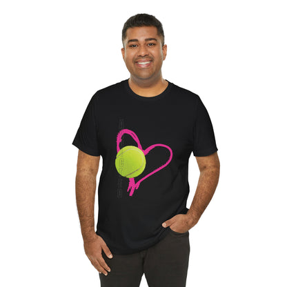 Addicted Heart Tennis Unisex Tee