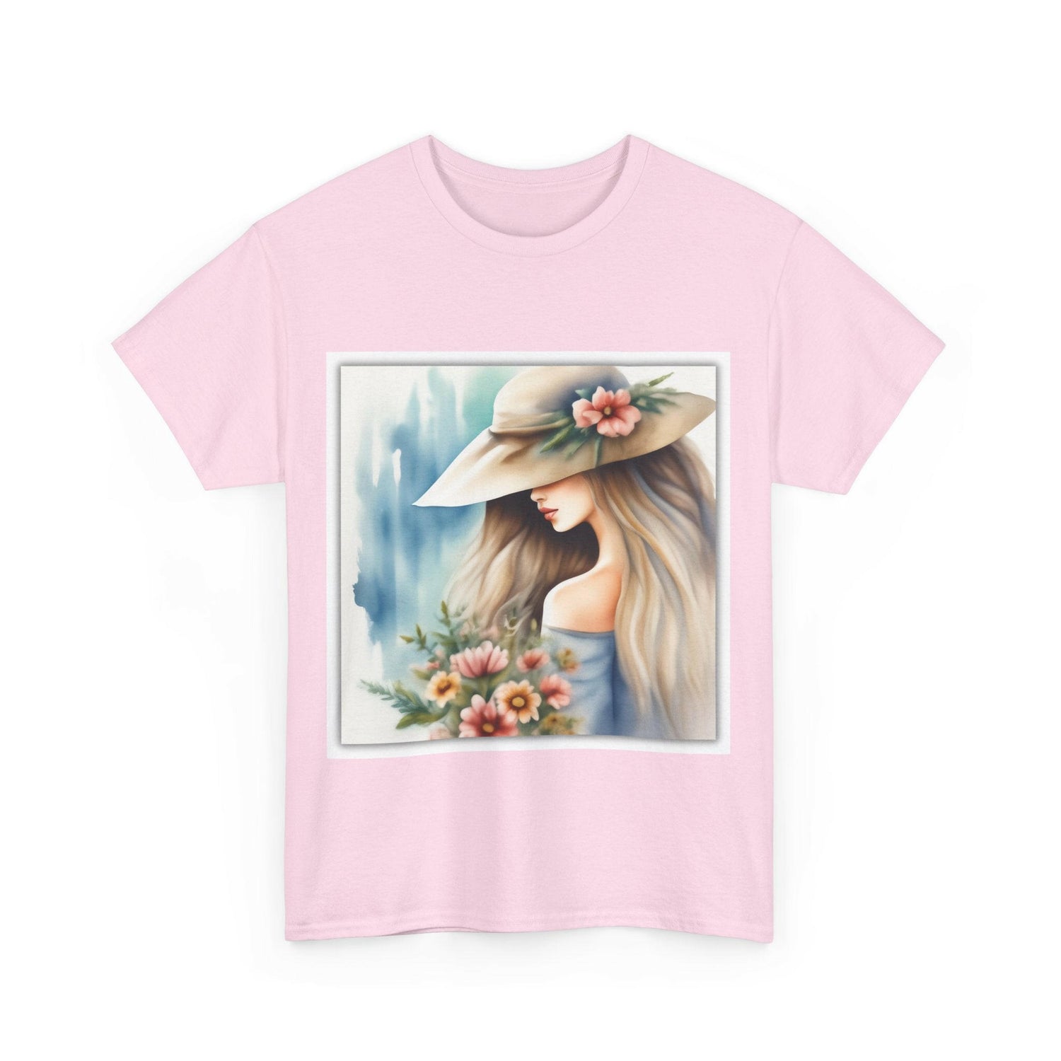 Woman tee - Beautiful girl art