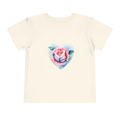 Kids Cotton™ Tee - Heart Rose