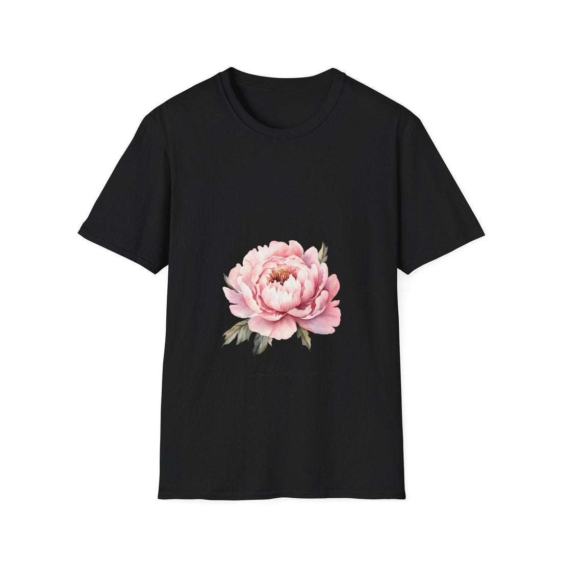 Woman Soft-style T-Shirt flower love.