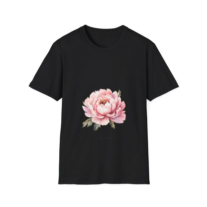 Woman Soft-style T-Shirt flower love.