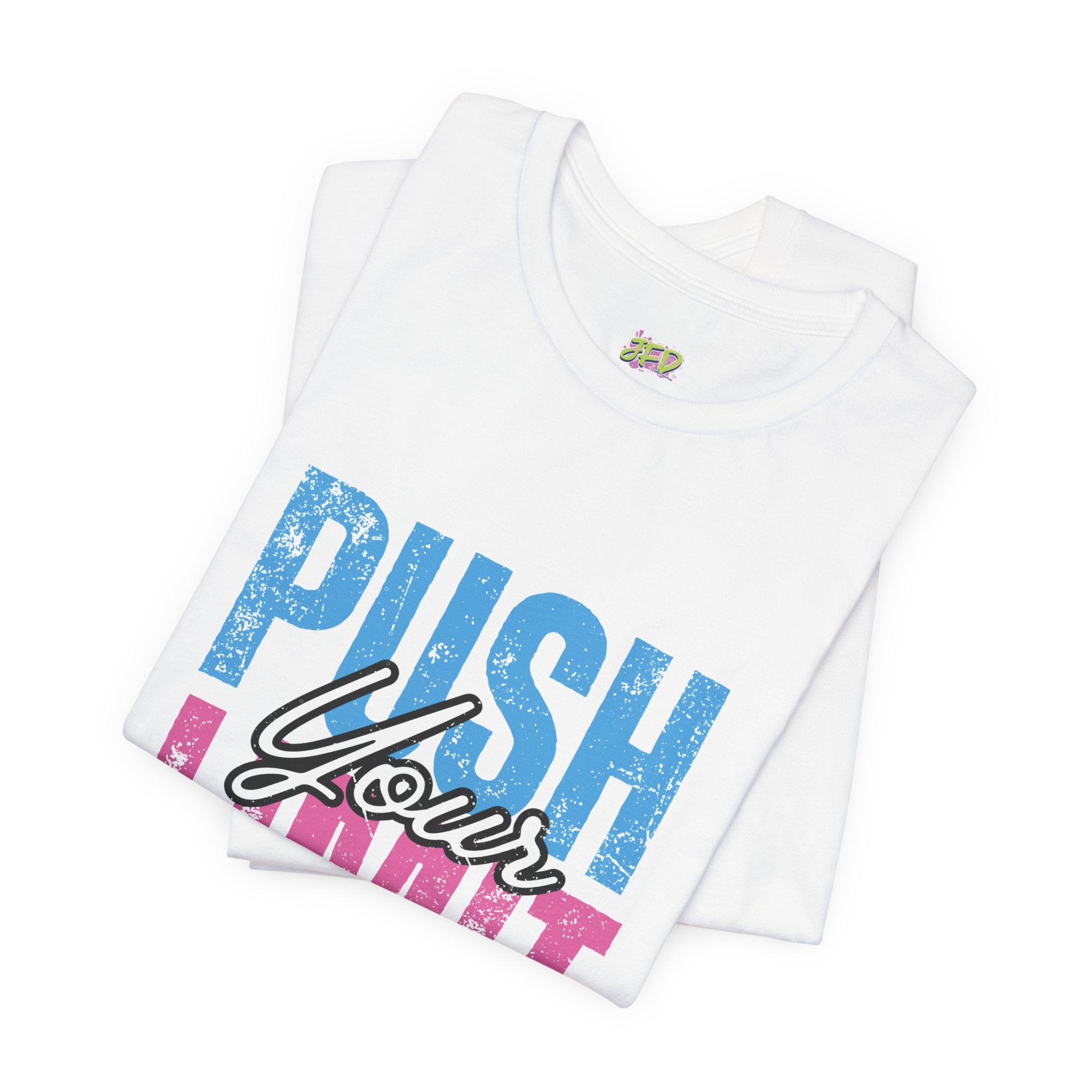 Motivational Tennis Tee - &quot;Push Your Limit&quot; Unisex Short Sleeve Shirt