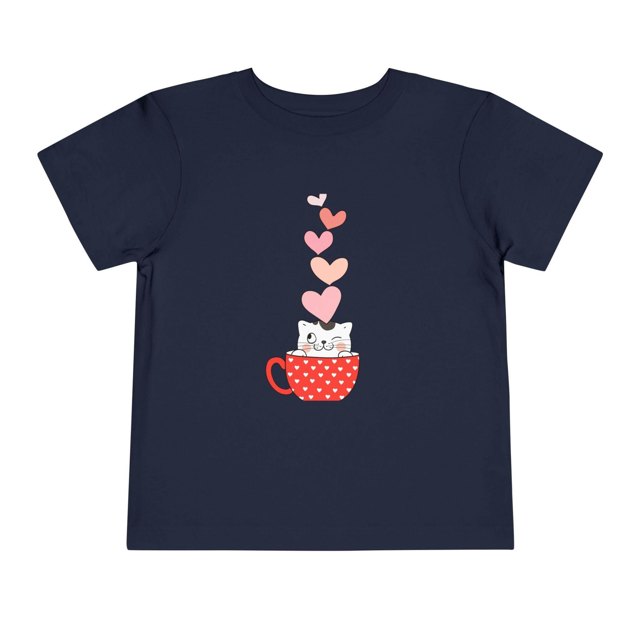 Cute Cat Love T-Shirt for Kids.