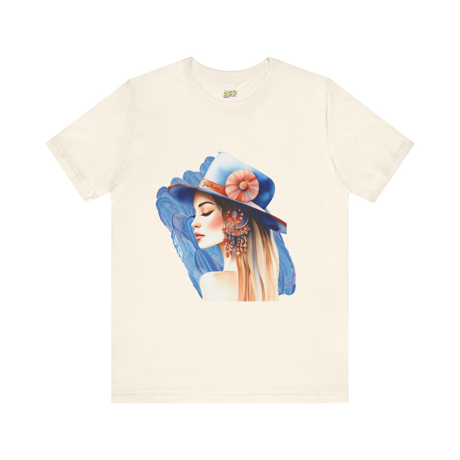 Woman tee - Fashion hat girl art