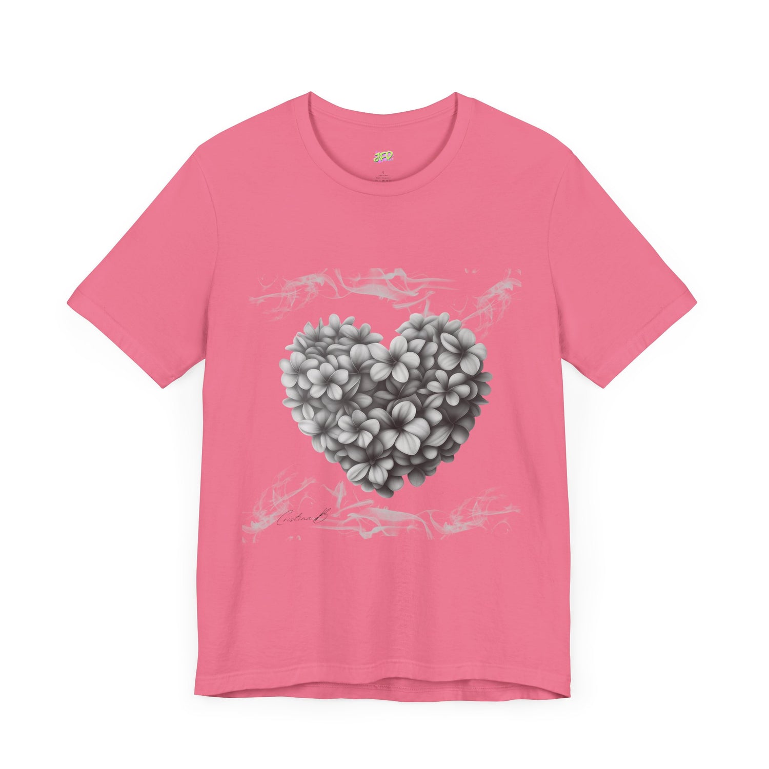 Woman tee - Frangipani heart