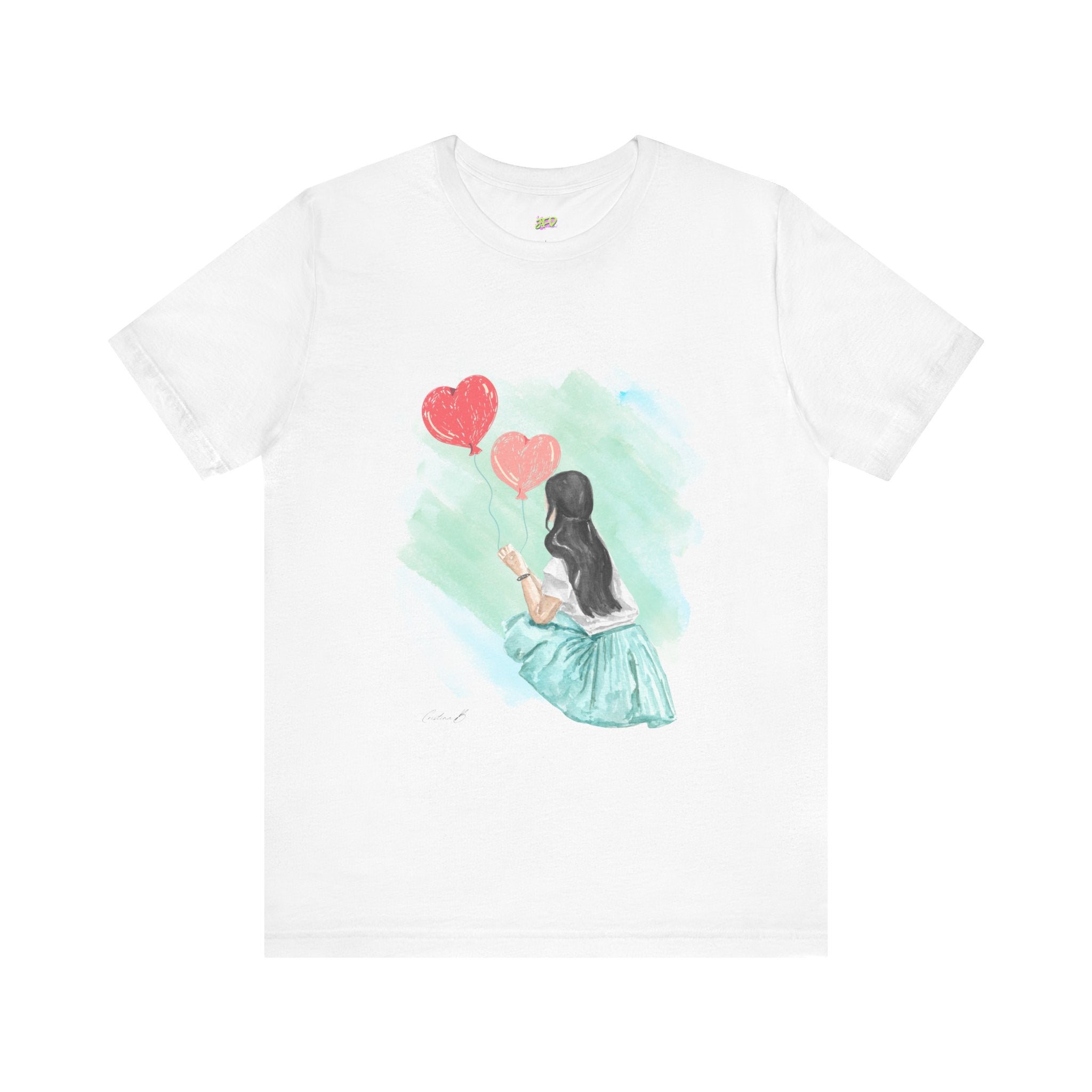 Woman Tee - Girl Heart Baloons