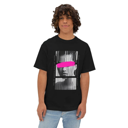 Vibrant Oversized Boxy Tee - Bold Graphic Art Print.