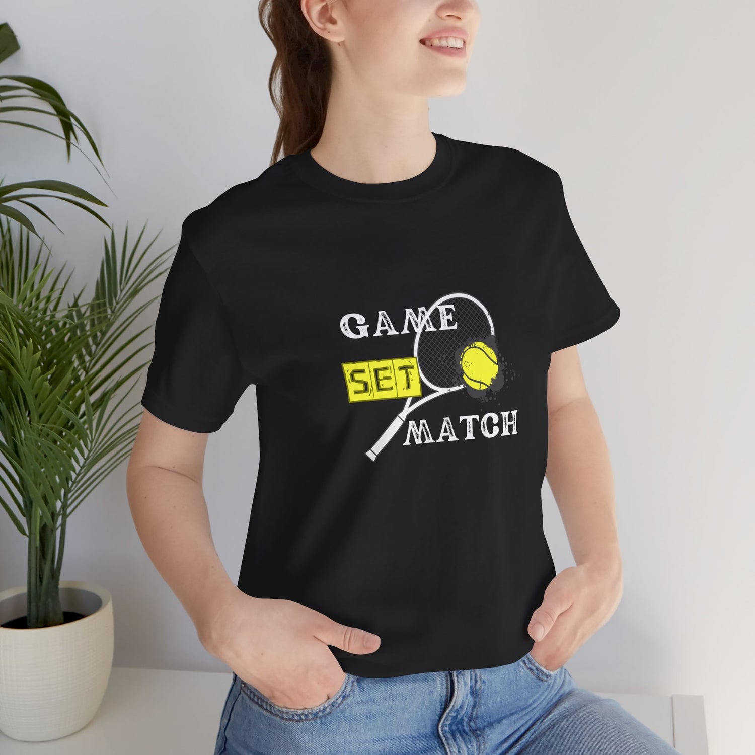 Game Set Match Tennis Tee - Unisex Jersey Short Sleeve T-Shirt for Sports Lovers