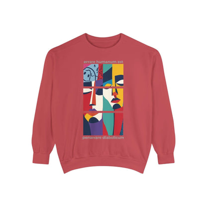 Colorful unisex sweatshirt featuring motivational artwork and unique design for self-expression and comfort.