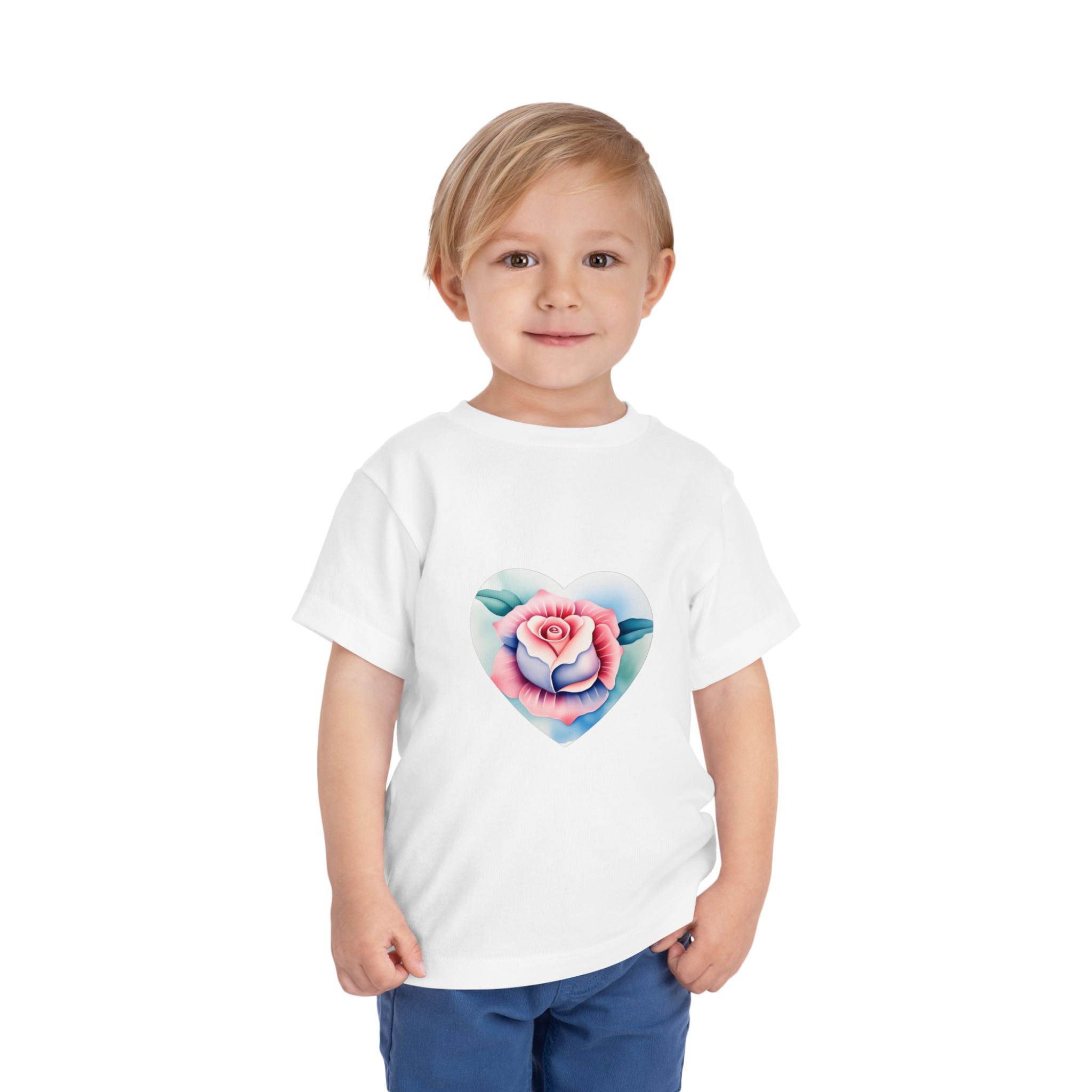 Kids Cotton™ Tee - Heart Rose