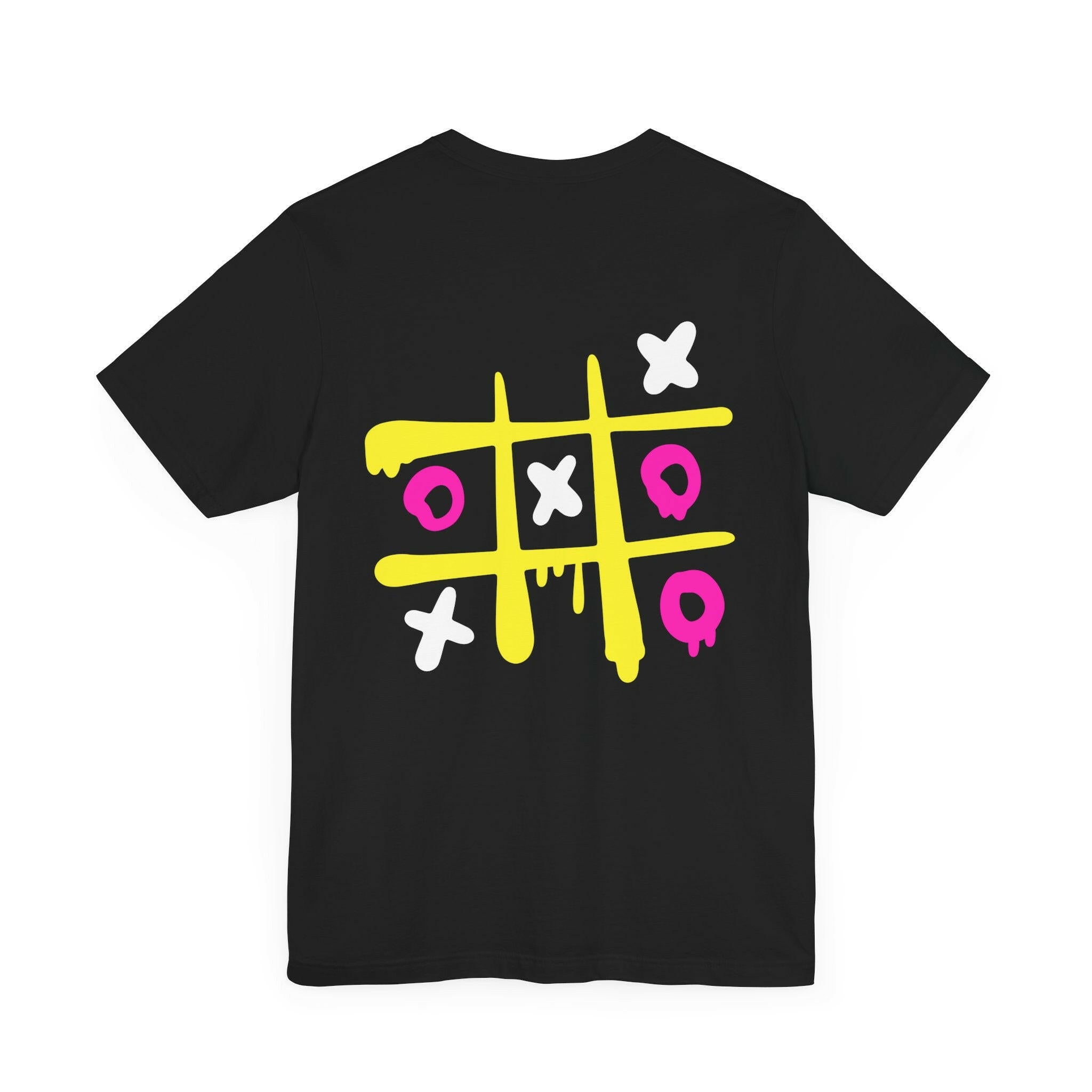 Fun Tic Tac Toe Graphic Tee for Game Lovers.