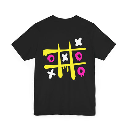 Fun Tic Tac Toe Graphic Tee for Game Lovers.