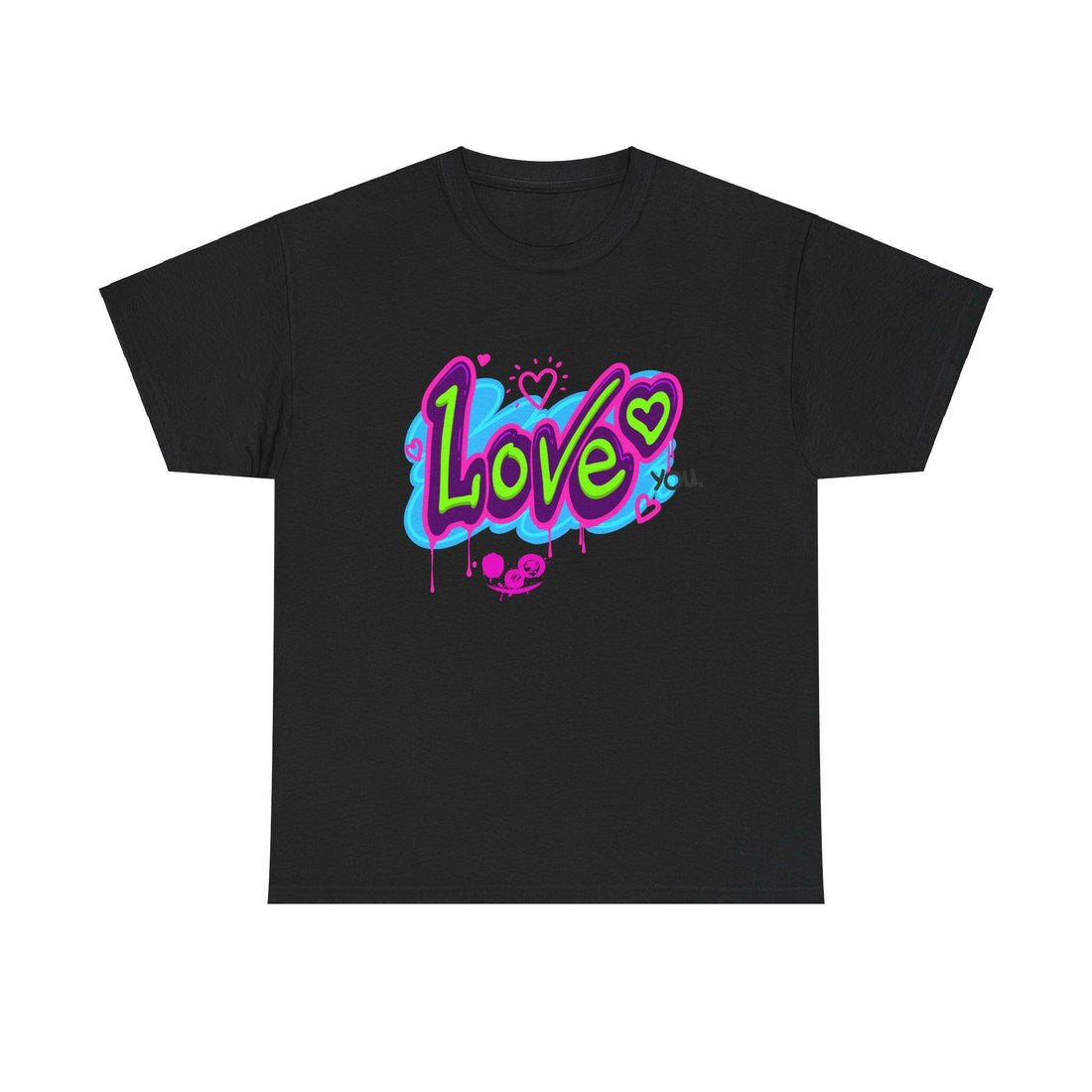 Neon Script Tee - love you Unisex Cotton.