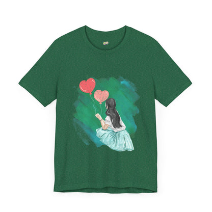 Woman Tee - Girl Heart Baloons