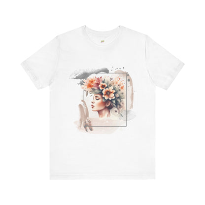 Woman Tee - Girl flowers