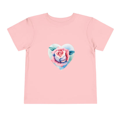 Kids Cotton™ Tee - Heart Rose