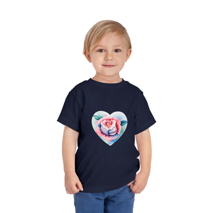 Kids Cotton™ Tee - Heart Rose