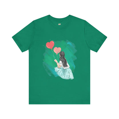 Woman Tee - Girl Heart Baloons