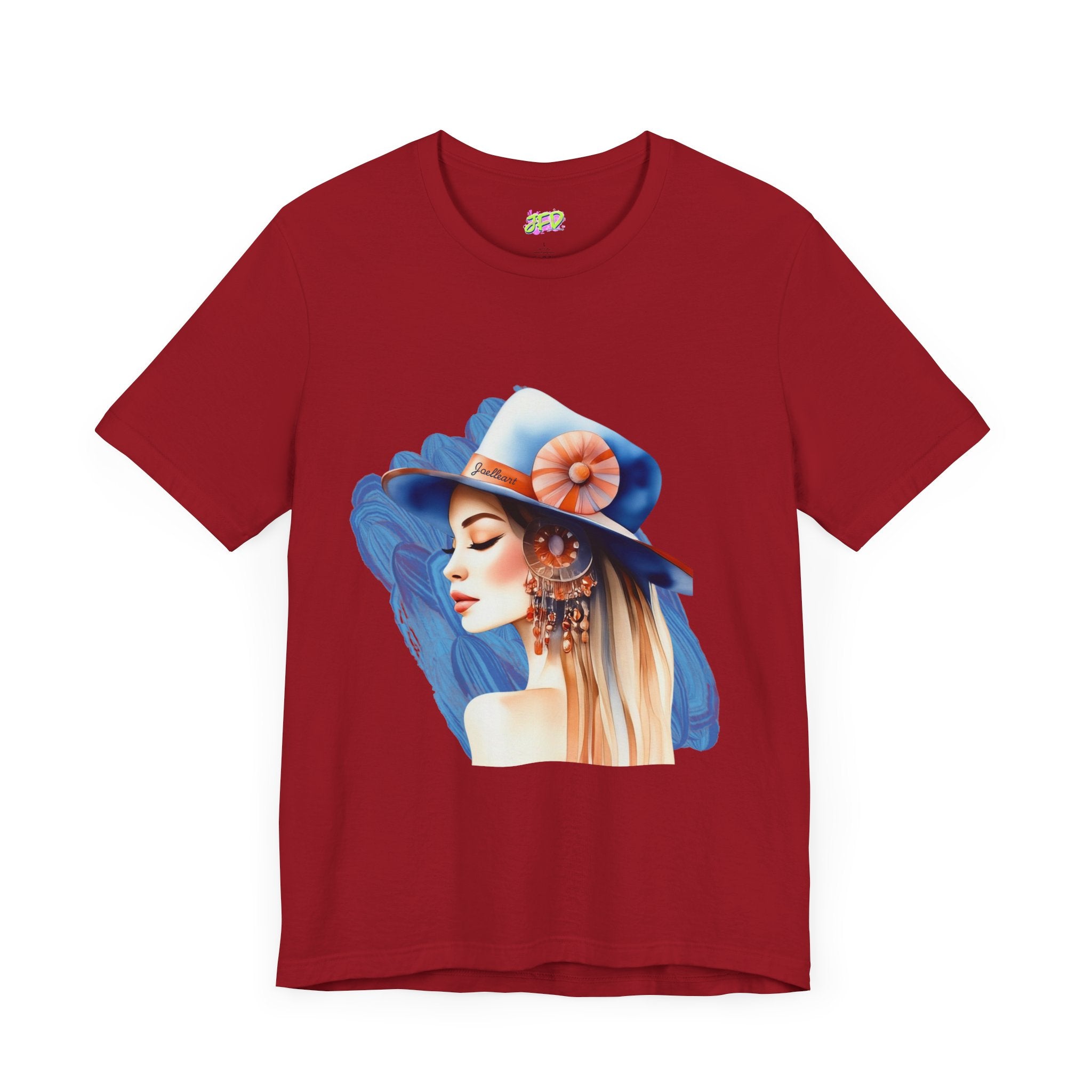 Woman tee - Fashion hat girl art