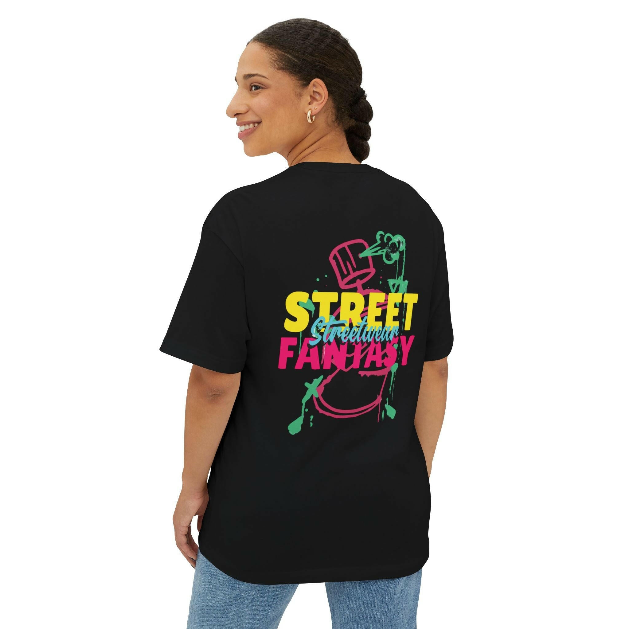 Street Fantasy Oversized Tee for Artists and Dreamers