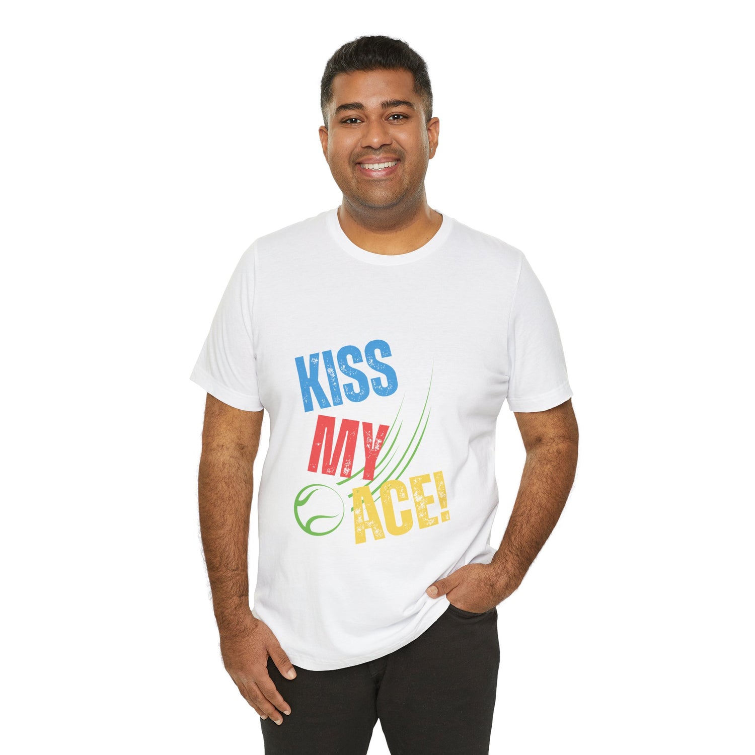 Kiss My Ace! Tennis Unisex Jersey Tee