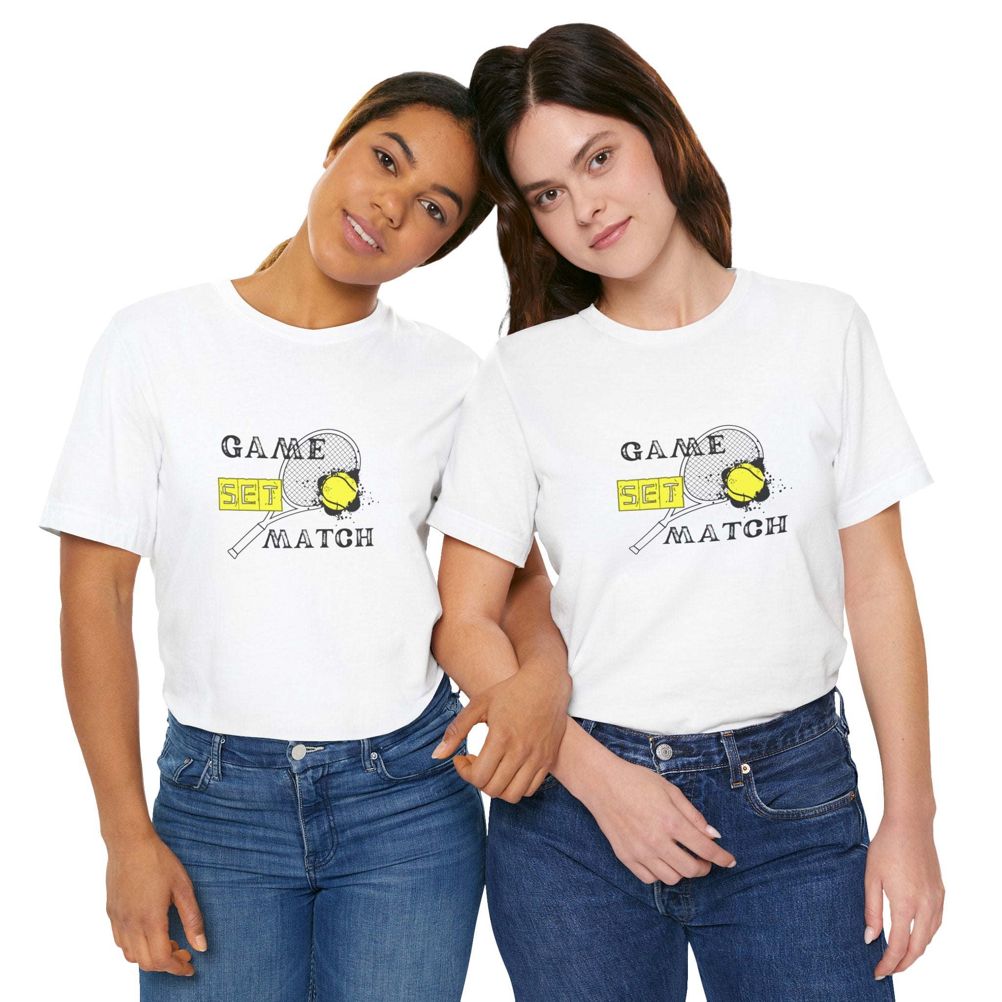 Game Set Match Tennis Tee - Unisex Jersey Short Sleeve T-Shirt for Sports Lovers