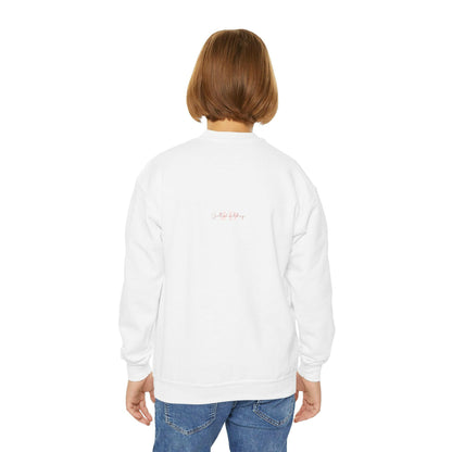 Colorful Handprint Youth Crewneck Sweatshirt - Perfect for Kids and Family Gatherings