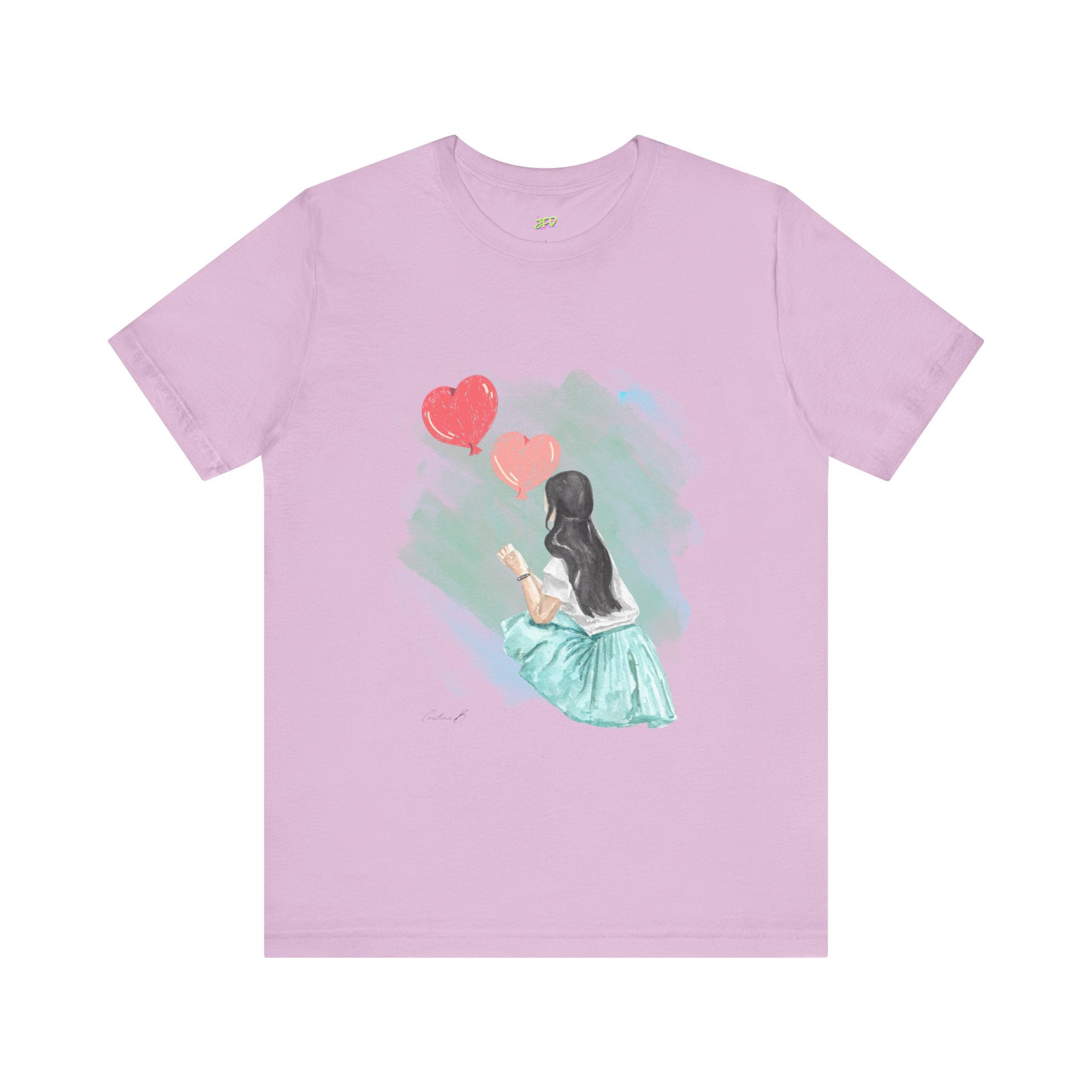 Woman Tee - Girl Heart Baloons