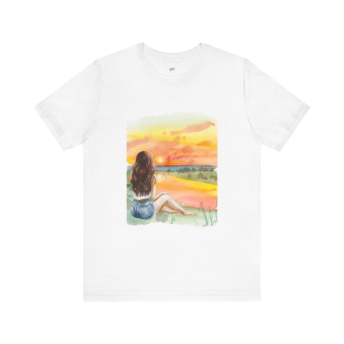 Woman Tee - Sunset girl