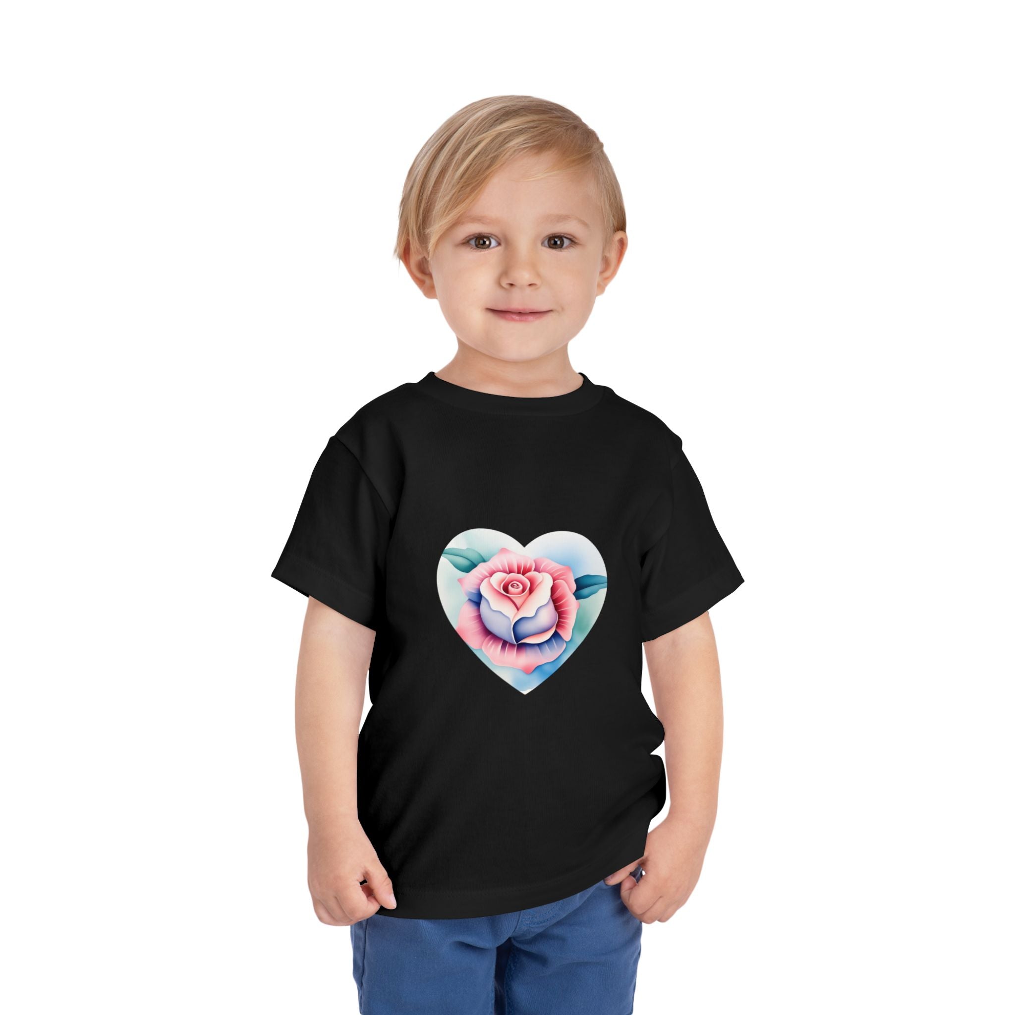 Kids Cotton™ Tee - Heart Rose